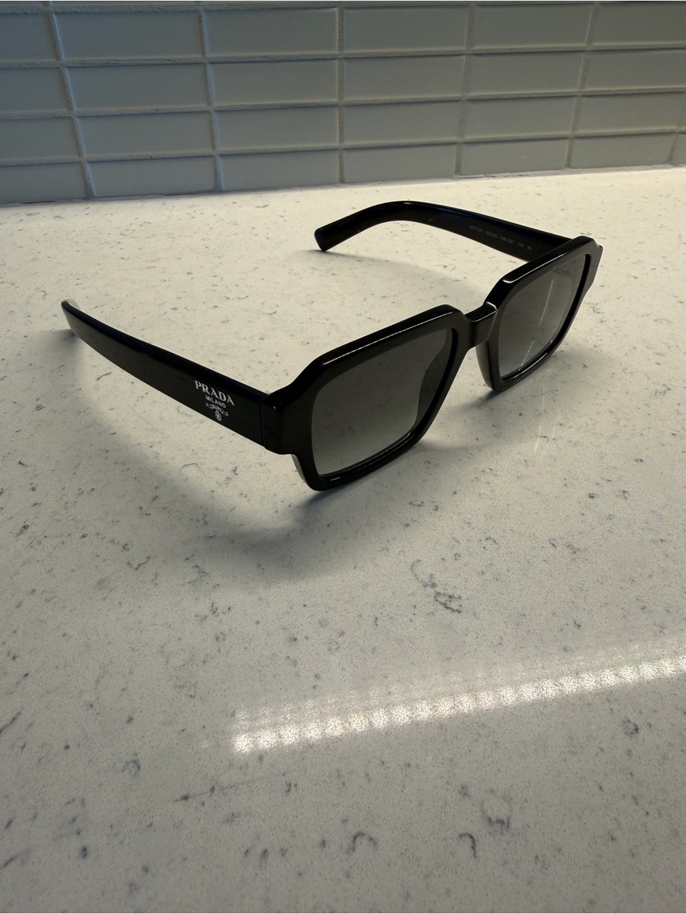 Prada Men’s Black Sunglasses PR02ZS